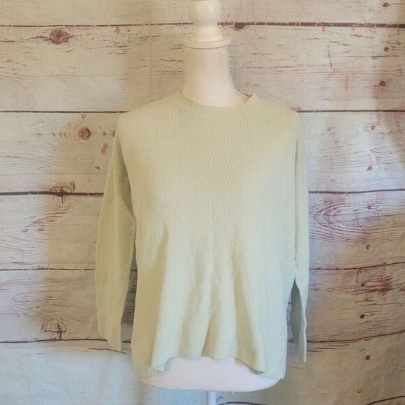 Eileen Fisher Organic Linen Blend Textured Pullover Top Size XS - Picture 1 of 6